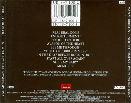 Van Morrison : Enlightenment (CD, Album)