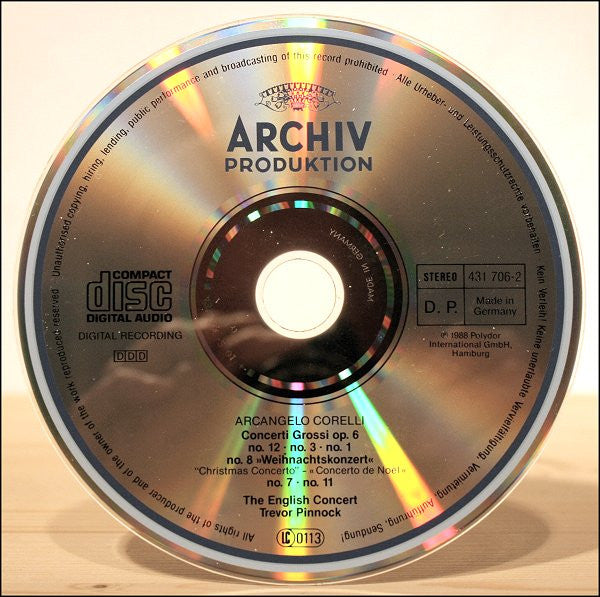 Arcangelo Corelli / The English Concert • Trevor Pinnock : 6 Concerti Grossi Op.6 (CD, Album, RE)