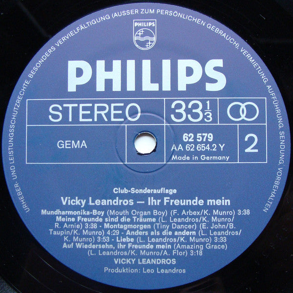 Vicky Leandros : Ihr Freunde Mein (LP, Album, Club)