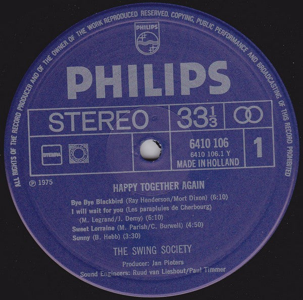 The Swing Society : Happy Together Again (LP)