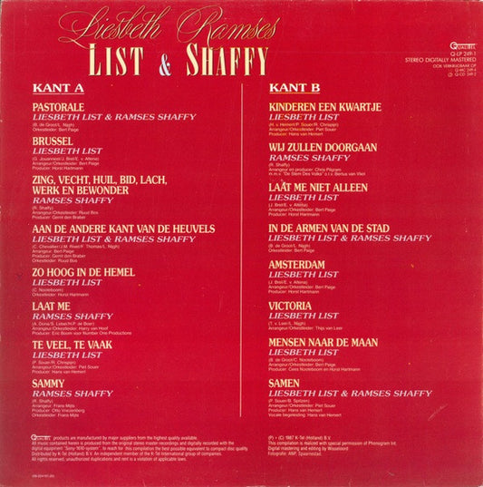Liesbeth List & Ramses Shaffy : Liesbeth List & Ramses Shaffy (LP, Comp, Gat)