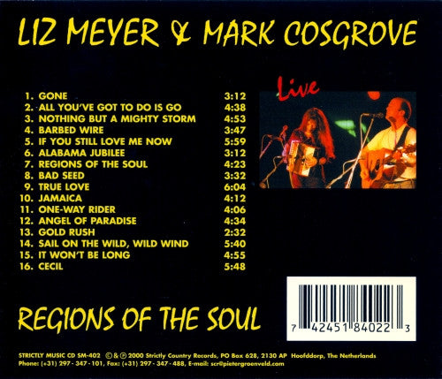 Liz Meyer (2) & Mark Cosgrove : Regions Of The Soul (CD, Album)