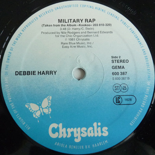 Deborah Harry : Backfired (12", Single)