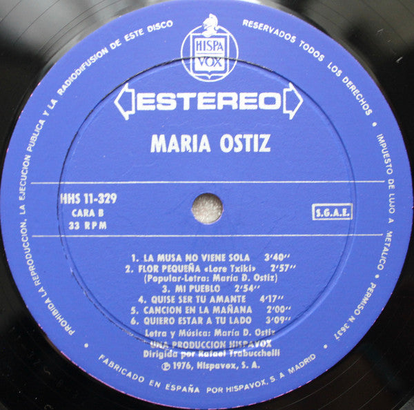 Maria Ostiz : Canta Cigarra (LP, Album)