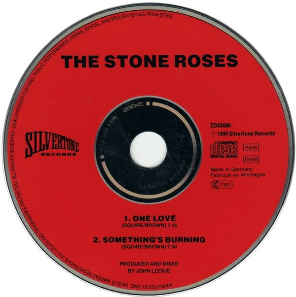 The Stone Roses : One Love (CD, Single, (R)