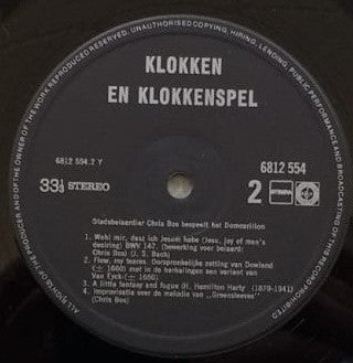 Chris Bos (2) : Klokken en Klokkenspel (LP)