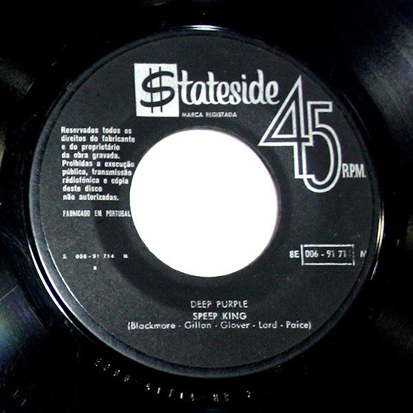 Deep Purple : Black Night (7", Single)