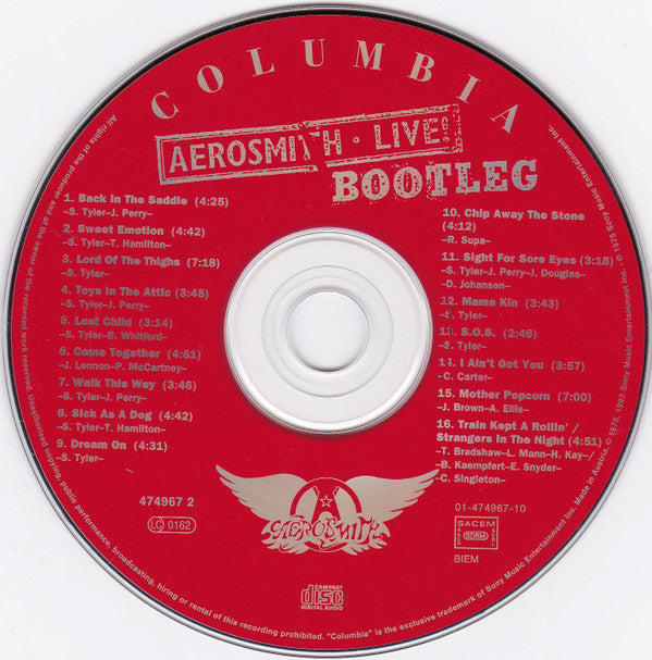 Aerosmith : Live! Bootleg (CD, Album, RE, RM, RP)