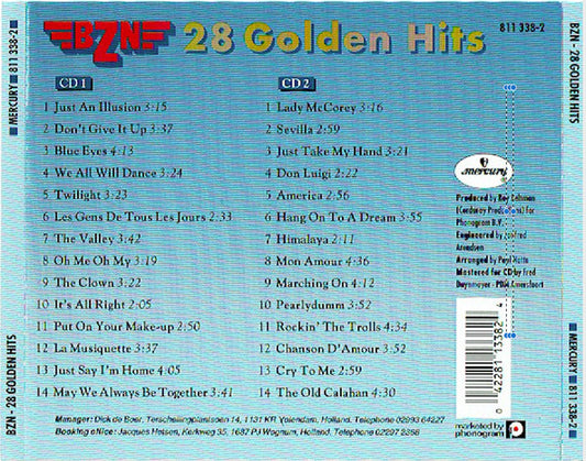 BZN : 28 Golden Hits (2xCD, Comp, RE)