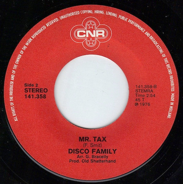 Disco Family (3) : I Need Your Love (7", Single)