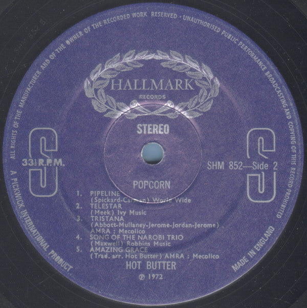 Hot Butter : Popcorn (LP, Album, RE)