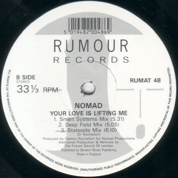Nomad : Your Love Is Lifting Me (12", Single, Lil)