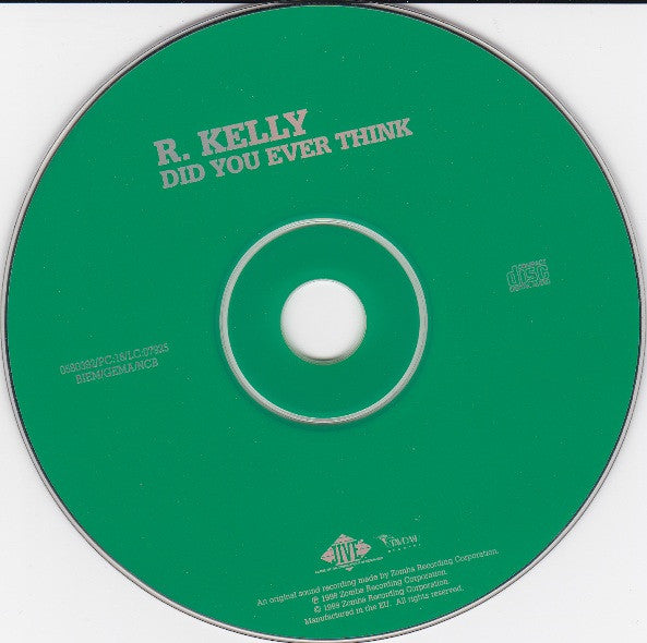 R. Kelly : Did You Ever Think (CD, Single, Car)