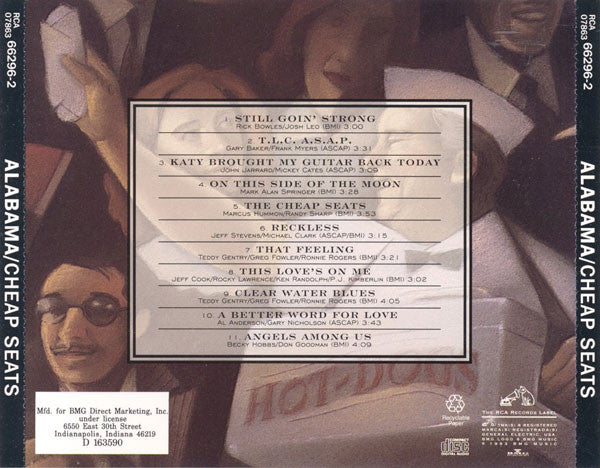 Alabama : Cheap Seats (CD, Album, Club)