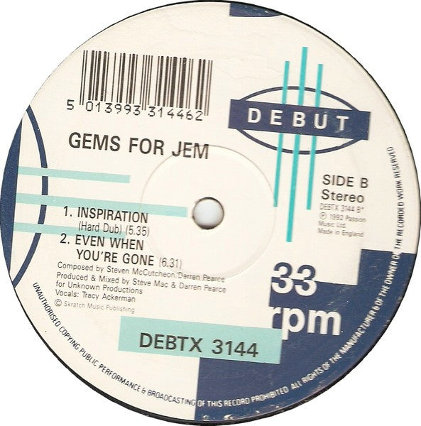 Gems For Jem : Inspiration (12")