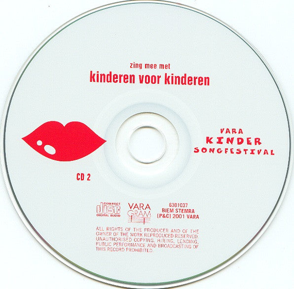 Kinderen voor Kinderen : Zing Mee Met Kinderen Voor Kinderen - VARA Kindersongfestival 2001 (2xCD, Comp)