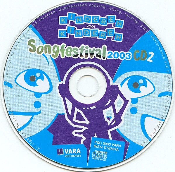 Kinderen voor Kinderen : Songfestival 2003 - Zing Mee Met Kinderen Voor Kinderen (2xCD, Comp)