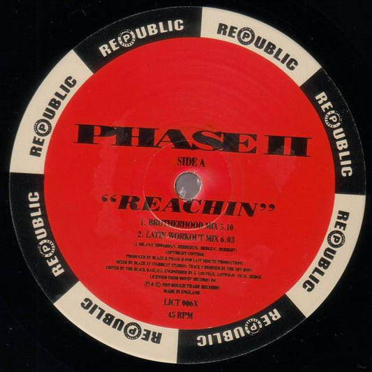 Phase II : Reachin' / It's A Mystery (12")
