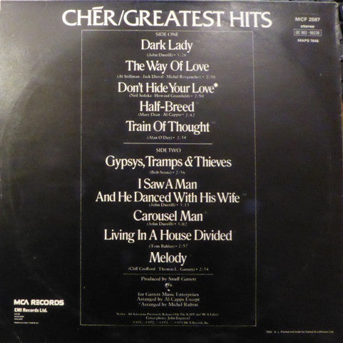 Cher : Greatest Hits (LP, Comp)