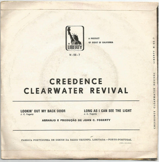 Creedence Clearwater Revival : Lookin' Out My Back Door / Long As I Can See The Light (7", Single)