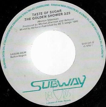 Taste Of Sugar : Golden Shower (7")