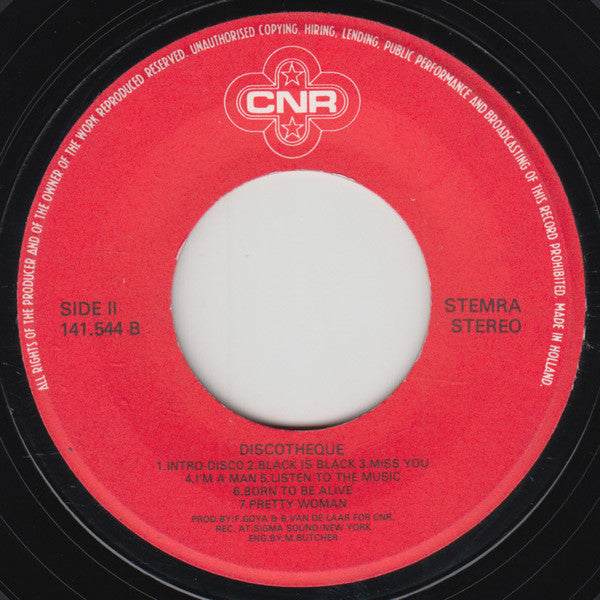 Discothèque : Intro Disco (7", Single)