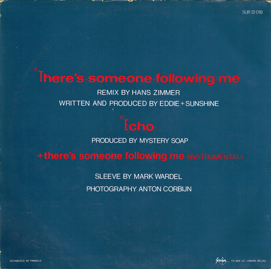 Eddie & Sunshine : There's Someone Following Me (Extended 12 Inch Version) (12")
