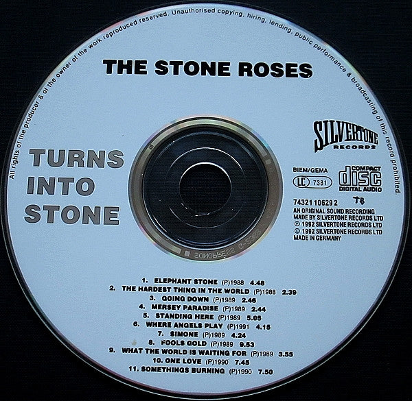 The Stone Roses : Turns Into Stone (CD, Comp, Jew)