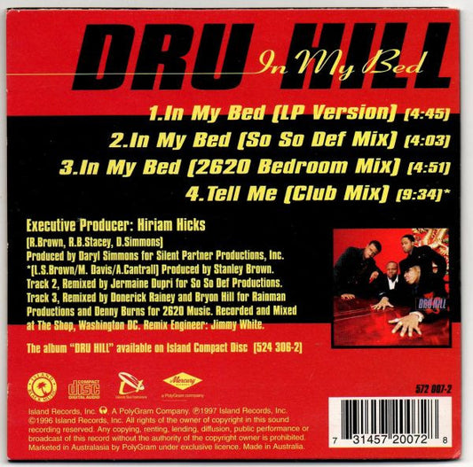 Dru Hill : In My Bed (CD, Maxi, Car)