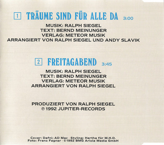 Wind (4) : Träume Sind Für Alle Da (CD, Single)