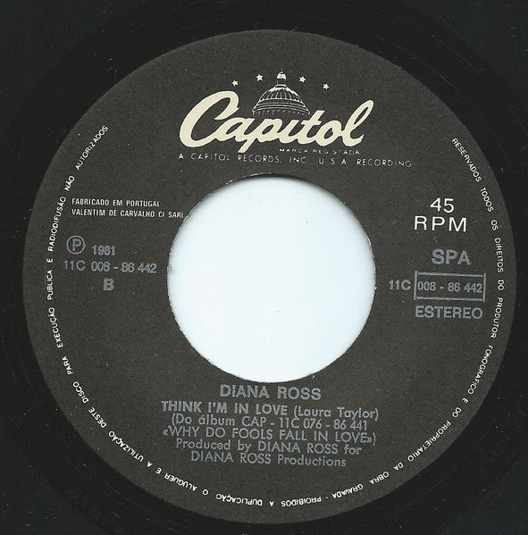 Diana Ross : Why Do Fools Fall In Love (7", Single)