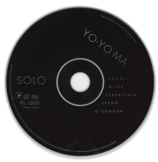 Yo-Yo Ma : Solo (CD, Album)