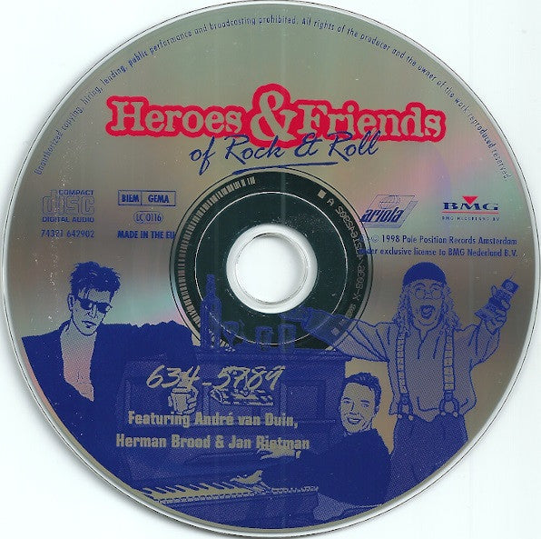The Heroes & Friends Featuring André van Duin, Herman Brood & Jan Rietman : 634-5789 (CD, Single)