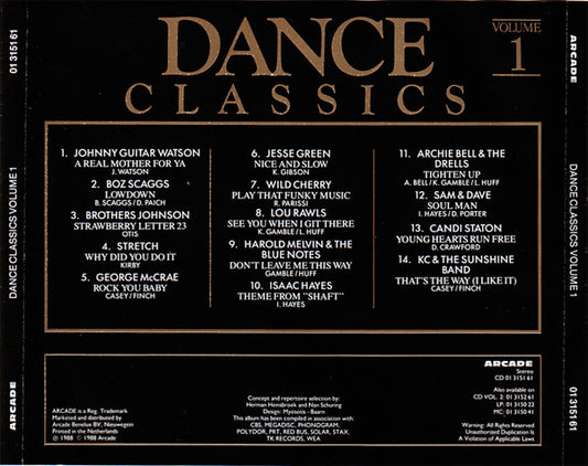 Various : Dance Classics Volume 1 (CD, Comp)