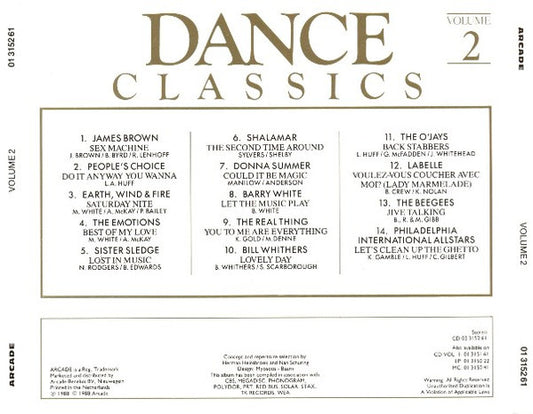 Various : Dance Classics Volume 2 (CD, Comp)