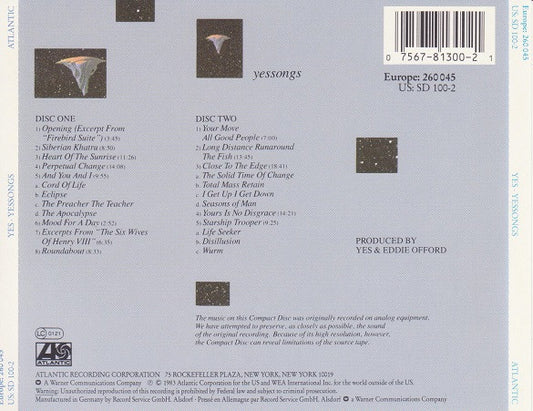 Yes : Yessongs (2xCD, Album, RE)