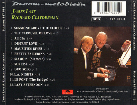 James Last & Richard Clayderman : Droom-melodieën (CD, Album)