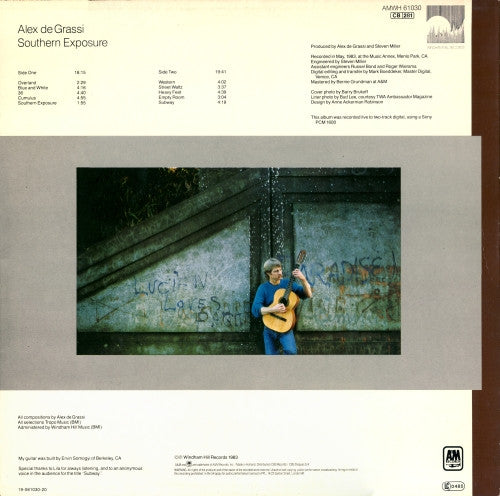 Alex De Grassi : Southern Exposure (LP, Album)