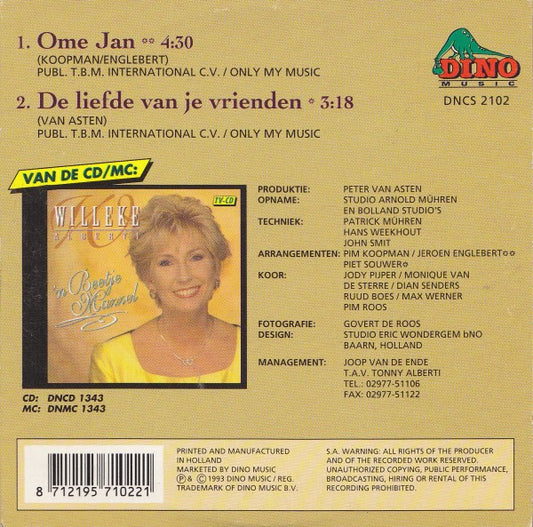 Willeke Alberti : Ome Jan (CD, Single)