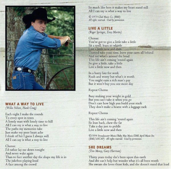 Mark Chesnutt : What A Way To Live (CD, Album)