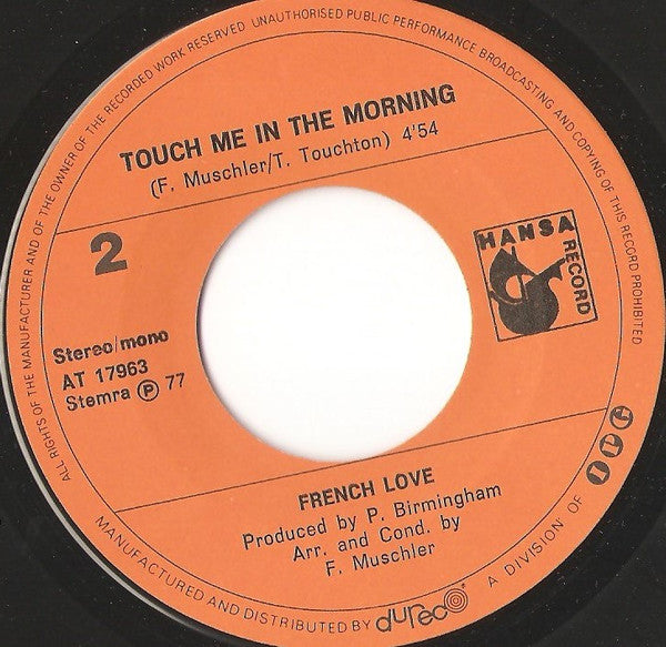 French Love : Deep Blue Feeling (7", Single, Ora)
