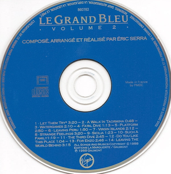 Eric Serra : Le Grand Bleu: Volume 2 (Bande Originale Du Film De Luc Besson) (CD, Album, RE)