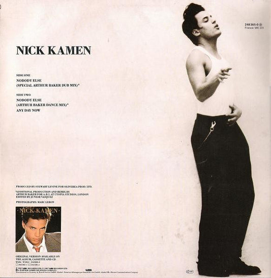 Nick Kamen : Nobody Else (Special Arthur Baker Dub Mix) (12")