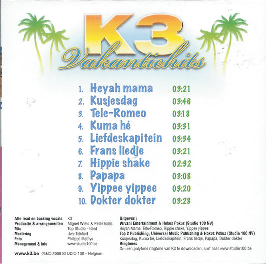 K3 : Vakantiehits (CD, Comp)