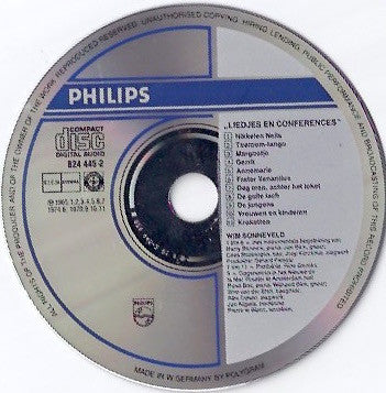Wim Sonneveld : Het Beste Van Wim Sonneveld (Liedjes En Conférences) (CD, Comp)