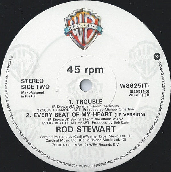 Rod Stewart : Every Beat Of My Heart (Tartan Mix) (12", Single)