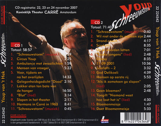 Youp van 't Hek : Schreeuwstorm (2xCD, Album)
