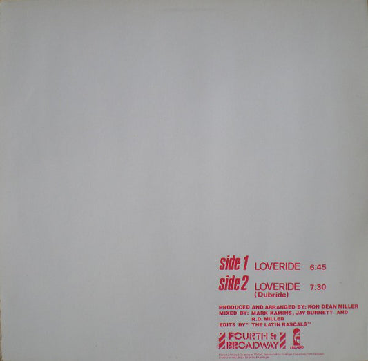 Nuance Featuring Vikki Love : Loveride (12")