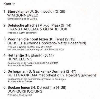 Various : Je Blijft Lachen - Deel 2 - Tien Komische Voordrachten (LP, Comp)