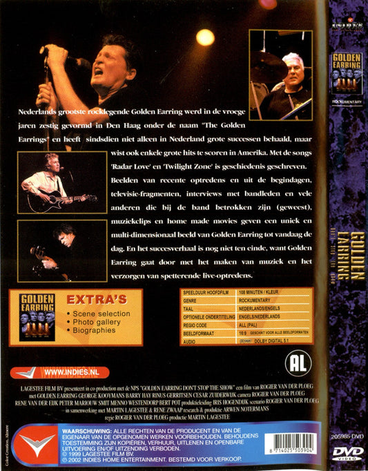 Golden Earring : Don't Stop The Show (DVD, PAL)